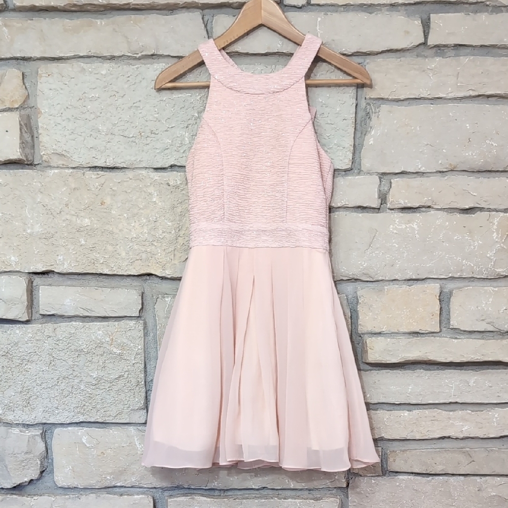 Trixxi Blush Pink Homecoming Dress